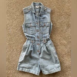 Bill Blass Vintage Denim Romper